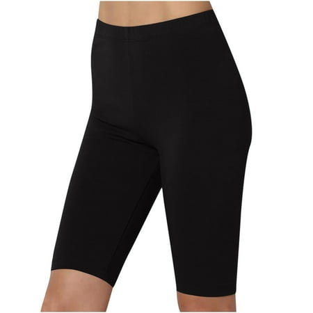 Mrat Womens Sweat Shorts Yoga Half Shorts Pants Fashion Ladies Yoga Leggings Fitness Running Gym Ladies Solid Sports Active Pants White Shorts for Women