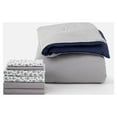 thumbnail image 4 of The Comfort Dorm Value Pack in Gracie Washed Blue & Gray, 19-Piece College Dorm Bedding Comforter Set, Twin XL, Includes Bonus Topper, 2 Pillows, Storage Set and 100% Cotton Towel Sets by Dawn, 4 of 5