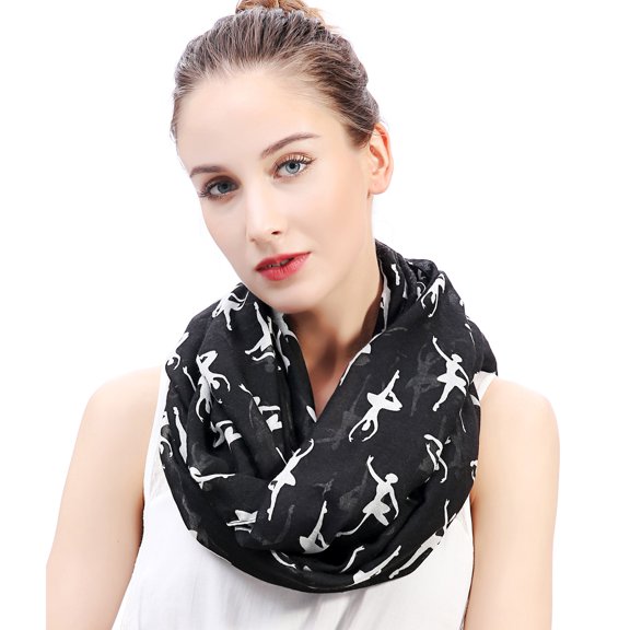 Ballerinas Dancers Print Infinity Scarf