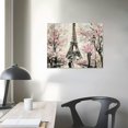 thumbnail image 4 of Orinice Eiffel Tower Flowers Fine Art Aesthetic Poster & Print Wall Painting for Classroom Kitchen Office Farmhouse Bathroom Room Decor Pictures Wall Canvas Art Living Room Bedroom Home Office, 4 of 6