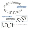 thumbnail image 4 of Unique Bargains 1Set Upholstery Spring Replacement Kits, 33.46" Sagging Cushions Repair Kit with Clips Nails for Furniture, 4 of 7