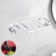 thumbnail image 3 of Estante de ducha, expositor de pared, estante colgante para baño, aseo, cocina o dormitorio. Plata, 3 of 9