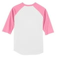 thumbnail image 6 of Yellow Rooster Men's Colorblock Raglan Jersey White/ Bright Pink 2XL, 6 of 6