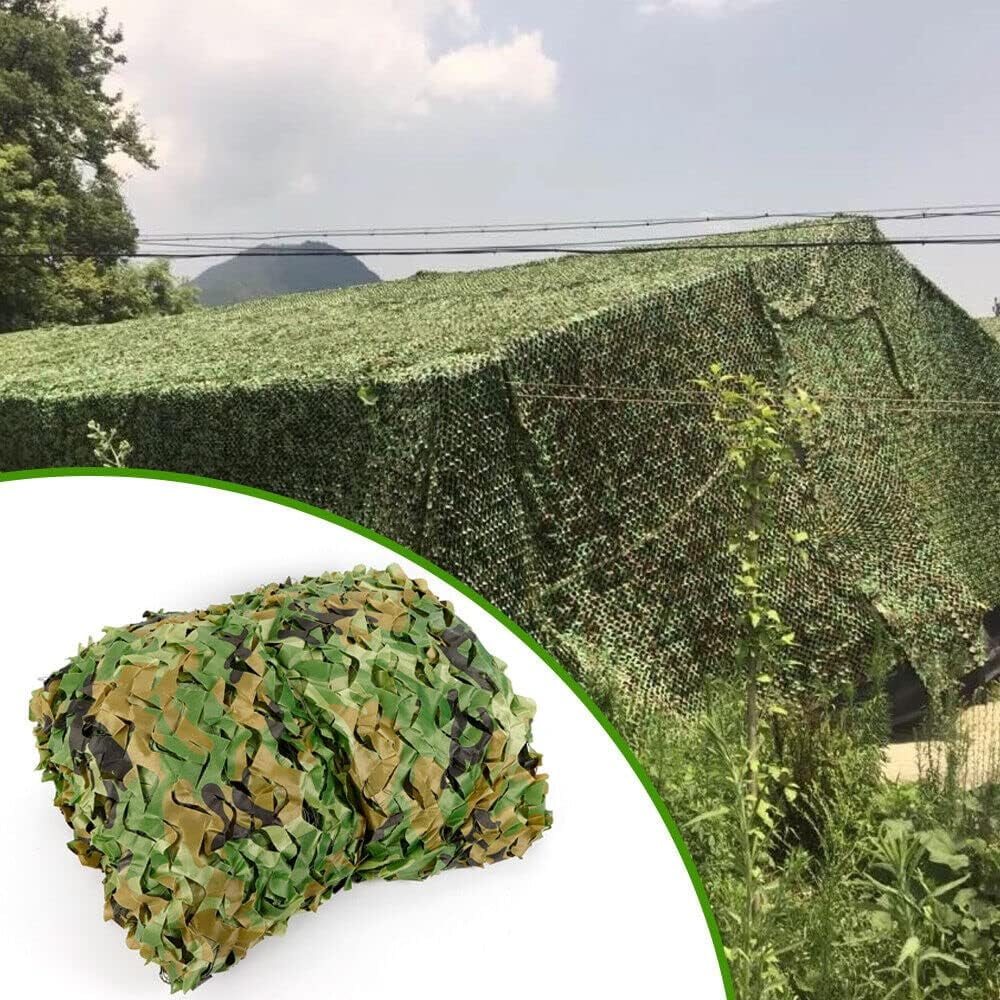20 x 26FT Camouflage Netting Camo Net Woodland net for Camping Hunting, Camo Netting Camouflage Net Military Mesh Covering Decorations Blinds for Sunshade Camping Shooting Hunting