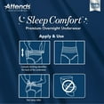 thumbnail image 5 of Attends Sleep Comfort Premium Overnight Disposable Underwear Pull On with Tear Away Seams X-Large, SCPO40, 79, 56 Ct, 5 of 10