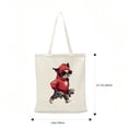 thumbnail image 4 of COMIO Stylish Canvas Tote Bag for Women Girl, Cute Panda Simple Lightweight and Medium Reusable Shoulder Bag, 4 of 8
