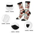 thumbnail image 5 of Honeii Patchwork In Country Style Print Adult Socks,Crew Socks,Casual Calf Socks,Daily Wear Socks for Men & Women, Perfect for Sports, Casual and Everyday Use, 5 of 6