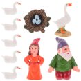 thumbnail image 1 of Miangastore Statues de Jardin en Résine Gnome Blanc 1Ensemble, 1 of 9