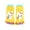 Yellow, variant on Allegra K Unisex Ankle Length Rabbit Letters Print Stretchy Toe Socks