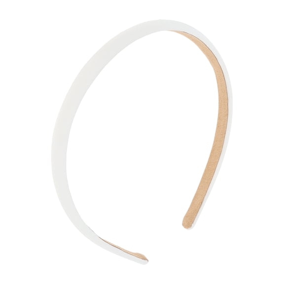 Unique Bargains 1 Pc Headband Fashion Narrow Hair Accessories Creamy Creamy White