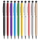 thumbnail image 1 of Paquete de 10 bolígrafos universales capacitivos 2 en 1 bolígrafos retráctiles y lápiz de pantalla táctil Styli para tabletas/ipad/iphone Feliz Sencillez, 1 of 5