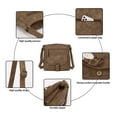 thumbnail image 4 of KouLi Buir Crossbody Purses for Women PU Leather Shoulder Handbags Multi Pockets Straw Weaving Design, 4 of 7
