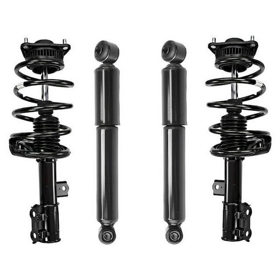 Front and Rear Suspension Strut and Shock Absorber Assembly Kit - Compatible with 2010 - 2013 Kia Forte Koup 2011 2012