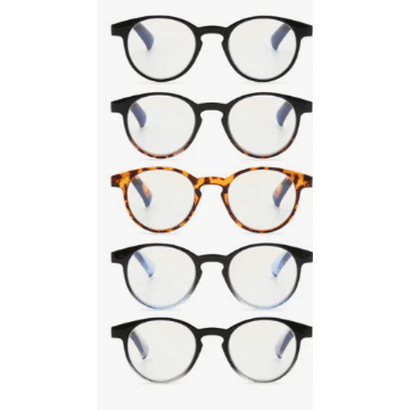 Paquete Xtellar De 5 Lentes Graduados 1.5 Dioptrías Para Computadora Y Lectura Con Tecnología Blue Light Gafas Para Hombre Y Mujer