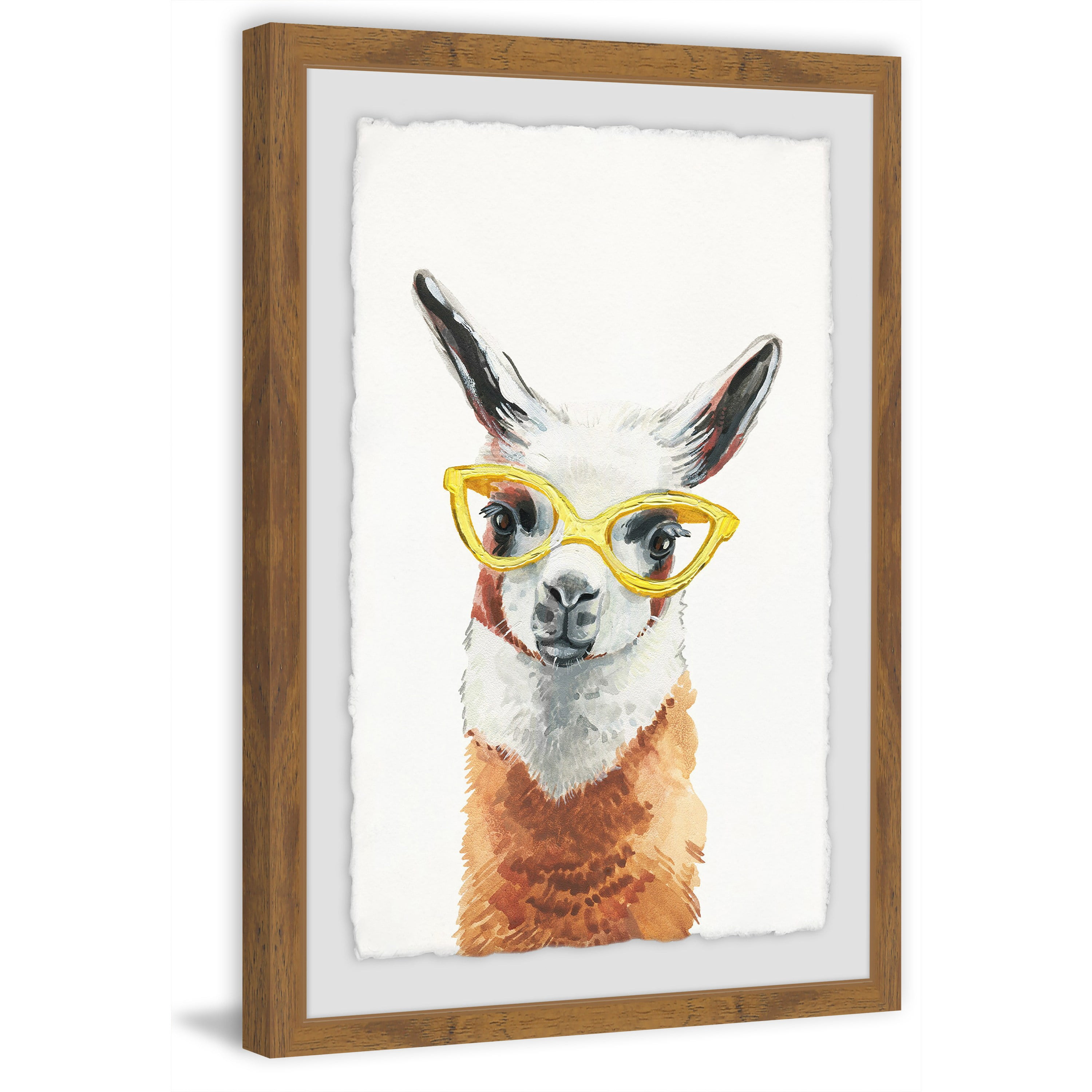Yellow Sunglasses Framed Painting Print