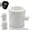 White Large, variant on Upgraded Mens Shower Head Massager – Handheld Coarse Hole Design Durable Easy Install for Home Bathroom Daily Use