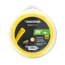SHAKESPEARE 0.080" x 100' Heavy Duty String Trimmer Line - Yellow, Round-Shaped (1 Count)