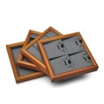 thumbnail image 6 of Beige&Dark Gray Solid Wood Jewelry Display Tray Ring Necklace Earring Bracelet Organizer, 6 of 6