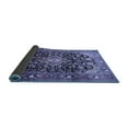 thumbnail image 2 of Ahgly Company Indoor Square Medallion Blue Traditional Area Rugs, 7' Square, 2 of 4