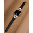 thumbnail image 3 of Wearlizer Slim Leather Watch Band Compatible with Apple Watch Bands 38/40/41/42/44/45/46/49mm Women Thin Strap for Iwatch Series 11/10/9/8/7/6/5/4/3/SE/Ultra, 3 of 6