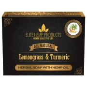 Dollar2Million Lemongrass & Turmeric Hempbal Soap Bar for Body & Face- with Hemp Oil Soap For All Skin Types 3.5oz