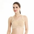 thumbnail image 5 of Women Front Closure Bra Full Coverage Wirefree Lace Plus Size Racerback, 5 of 6