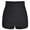 Black, variant on Women's Super High Waist Swim Shorts Shirred Tummy Control Swimwear Tankini Bikini Bottoms S-5XL