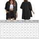 thumbnail image 2 of Bermudas Camisa de manga 3/4 para mujer, pantalones cortos con cordón, trajes de dama con botones (negro L) Kuymtek Negro T L para Mujer, 2 of 6