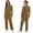 Khaki, variant on Womens Coveralls Stretchy Long Sleeves Work Jumpsuit Overalls Casual Comfy Classic Workwear Uniforms White 3XL