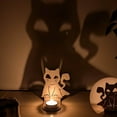 thumbnail image 5 of 100Fens Funny Shadow Candlestick Holder, Halloween Candle Holder Funny Halloween Decorations Bat Shadow Tea Light Scary Tea Light Candle Stands Decorations Fall&nbsp;Decor, 5 of 5