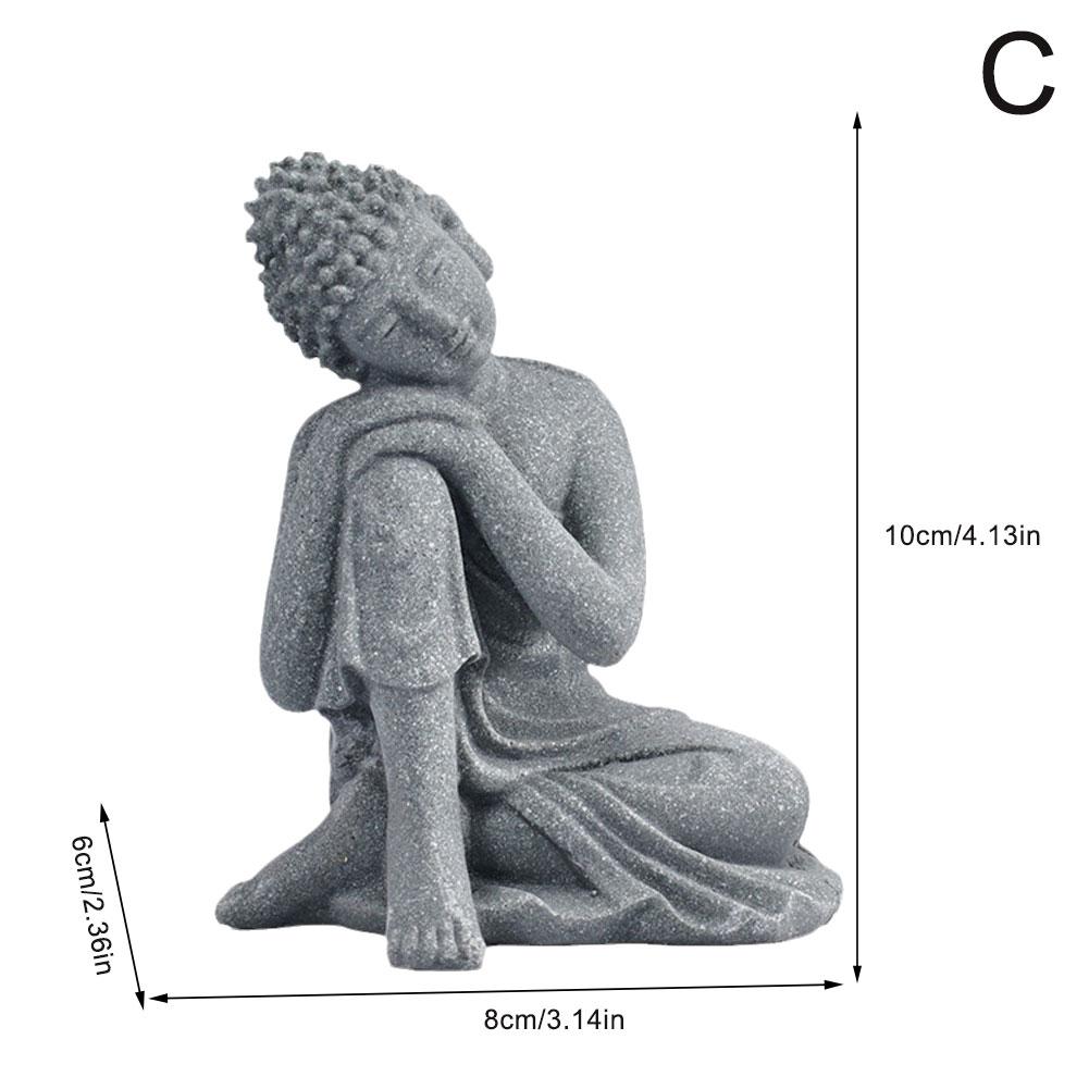 Mini Buddha Statues Handmade Resting Sleeping Buddha Figurines