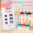 thumbnail image 2 of Set de esmaltes de uñas en gel Double Rhythm Cat Eye, 15 ml x 6 (negro, rojo, verde y azul marino), 2 of 9