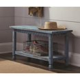 thumbnail image 5 of Alaterre ACCA03BA Rustic Cottage Bench with 1 Shelf, Blue Antique, 5 of 5