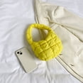 thumbnail image 3 of Bolsos de mujer Bolso de nube plisado Bolso de mano ligero Bolso de viaje suave (Amarillo) Wdftyju  Para Estrenar, 3 of 6