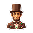 thumbnail image 2 of Yatrandify Waterproof Stickers Vinyl Abraham Lincoln Stickers Colorful Decorative Stickers for Notebooks Suitcases Instruments, 2 of 8