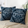thumbnail image 3 of LALILO Throw Pillow Covers Watercolor Ethnic Paisley Ethnic Cushion Cover 18" x 18", 2 Pack, 3 of 6
