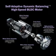 thumbnail image 4 of Purple Ionic High Speed Hair Dryer, 500M Negative Ions, Low Noise Lightweight Blow Dryer with Thermo-Control & Magnetic Nozzle, 4 of 12