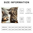 thumbnail image 5 of Highland Cow Pillow Cover，Brown Print Cow Pillow Covers Farmhouse Decorative Cow Pillow Covers for Couch Chair Bedroom Multiple specifications&nbsp;, 5 of 5