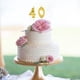 thumbnail image 5 of 2pcs 40th Birthday Candle Number Decoration Birthday Cake Topper Velas Suministros para fiestas (Número 4 + 0, Dorado), 5 of 7