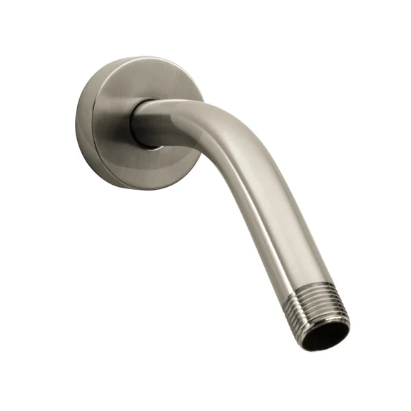 Helvex Shower Arm And Round Flange Satin Nickel Finish, Solid Brass Utr-012-Sn