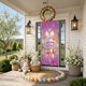 thumbnail image 5 of Decoraciones de Pascua Interior Easter Door Curtain Party Decorations Decoración del hogar, 5 of 6