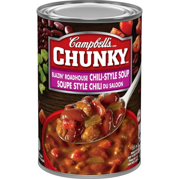 Campbell's® Chunky® Soupe Style Chili du Saloon Torride, Stable à la Température Ambiante