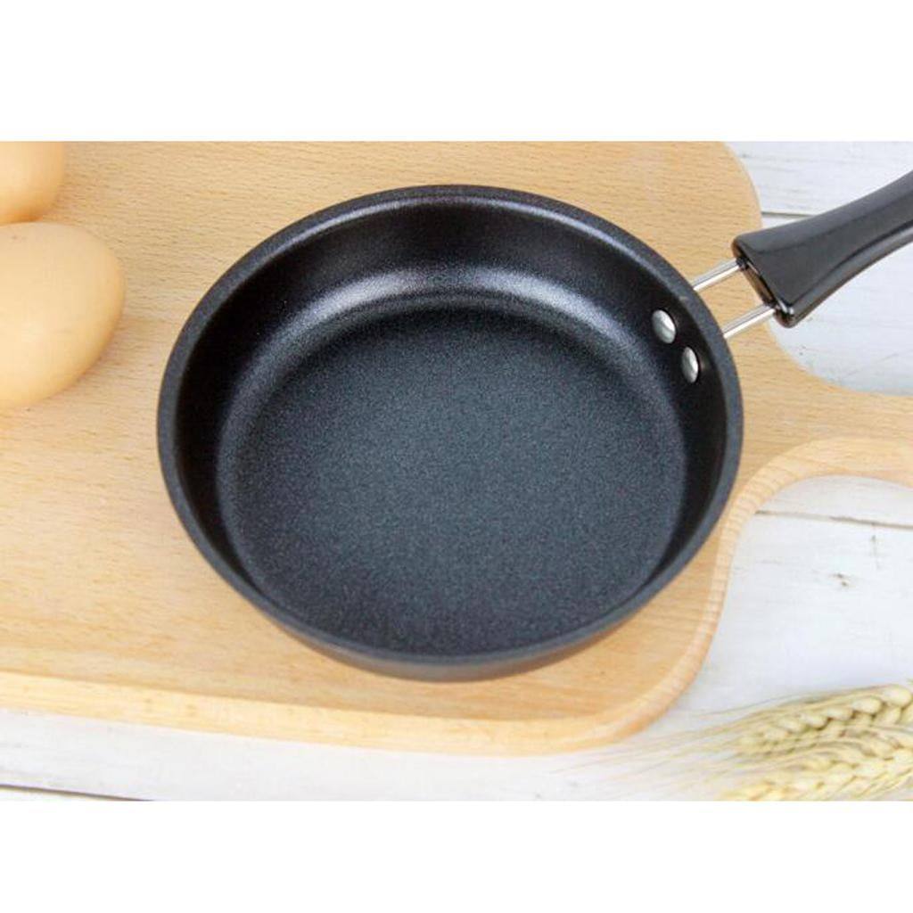 2pcs Non Stick Iron Frying Pan For Cooking Gas & Induction Omelet , Metal