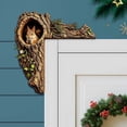 thumbnail image 5 of Velmasee Door Corner Decor - Rustic Tree Hollow 2D Wood Squirrel, Woodland Animal Door Topper for Home Door Frame Window Christmas Fall Farmhouse Decor, 5 of 7