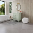 thumbnail image 2 of 30" Bathroom Vanity with Sink Solid Wood & MDF Cabinet Flip-Up Drawer 2 Drawers Adjustable Shelf Waterproof Storage Green, 2 of 9