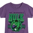 thumbnail image 3 of Marvel Hulk - Collegiate - Toddler And Youth Girls Fitted Short Sleeve Graphic T-Shirt, 3 of 5