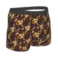 thumbnail image 3 of Kll Sunflowers With Skull And Hand Men'S Cotton Boxer Briefs Underwear-Small, 3 of 9