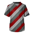 thumbnail image 1 of Fashion Men's Short Sleeve V Neck Printed Working Chest Pocket Carer Top M, 1 of 3