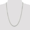 thumbnail image 2 of Sterling Silver 4.3mm Fancy Diamond-cut Open Link Cable Chain, 2 of 3