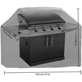 thumbnail image 6 of NOGIS BBQ Grill Cover, 75 Inch Black Waterproof Dust-Proof Grill Cover Fading Resistant BBQ Grill Covers for Holland Weber, Brinkmann, Jenn Air, and Char Broil, 6 of 7